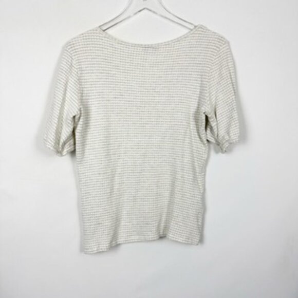 Amour Vert Square Neck Stretch Knir Textured Top Medium - Picture 2 of 4